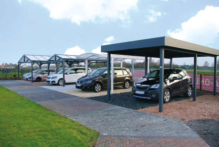 carport flachdach aluminium