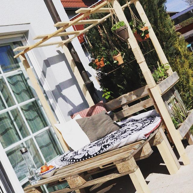 Chillout Area aus Paletten