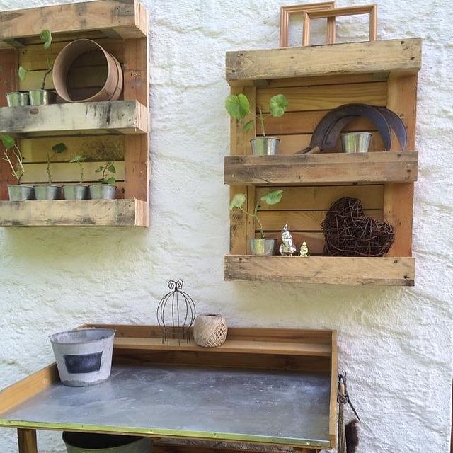 Paletten Deko für draußen